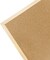 14.6 inches x 11 inches Frame Cork Board for Bulletin Board(Beige, Brown)